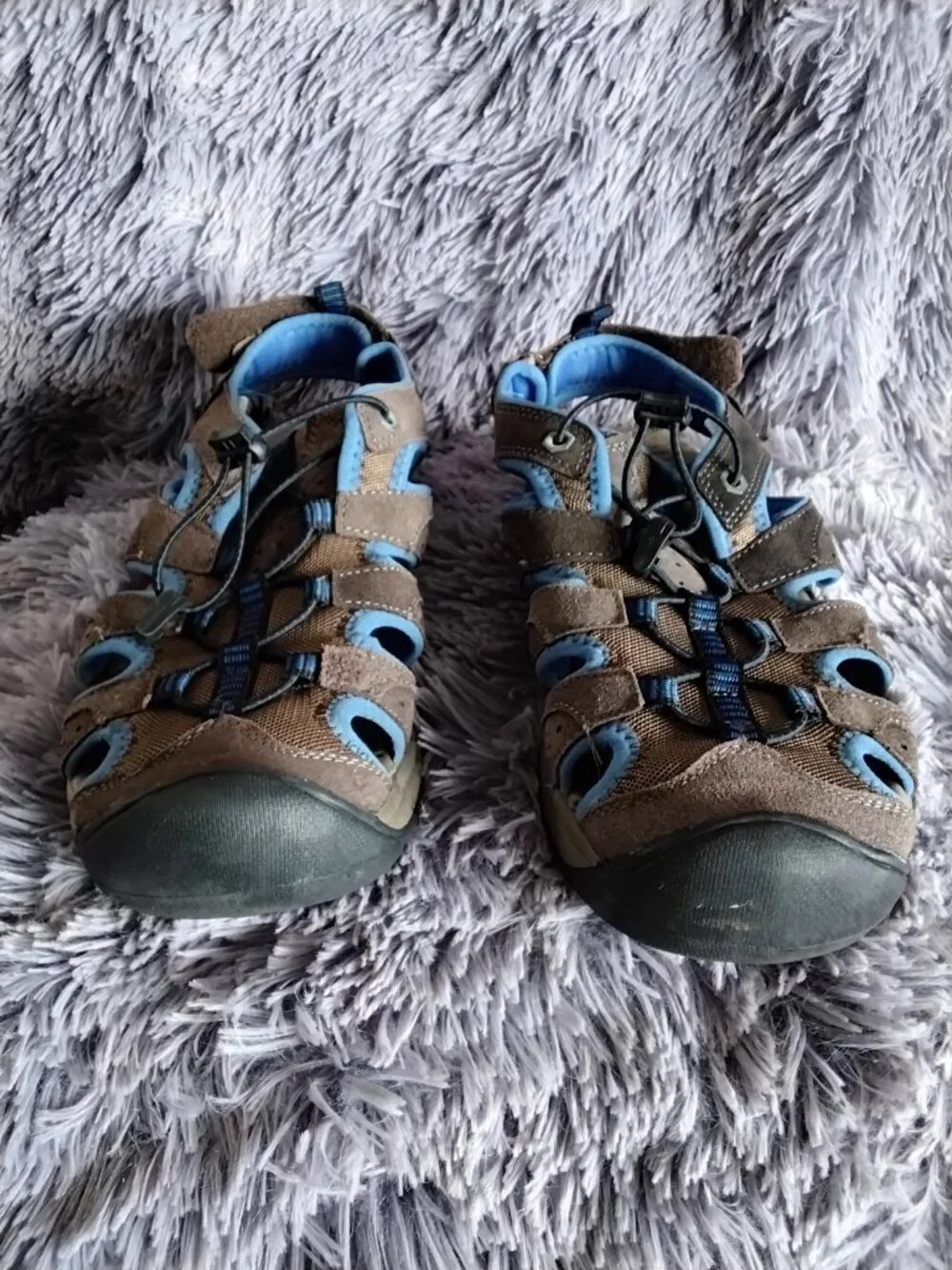 Bass Brand Leather and Mesh Closed Toe Mens Hiking Sandal, 10.5 M